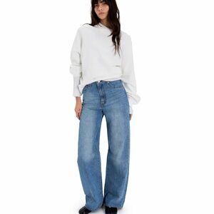 Levi’s Ribcage Wide Leg Jeans Not The Same Medium Wash High Rise 25x32 NWT